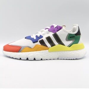 Adidas Love Unites Nite Jogger Sneakers in Pride White/Rainbow